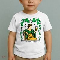 Funny PatrickS Day The Sassy Lass Tarot Card Toddler T-Shirt thumb 2