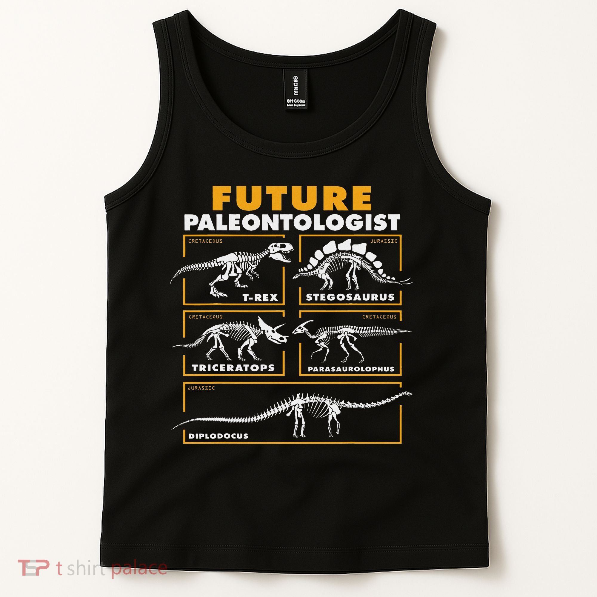Future Paleontologist Dinosaur Fossil Paleontology Tank Top