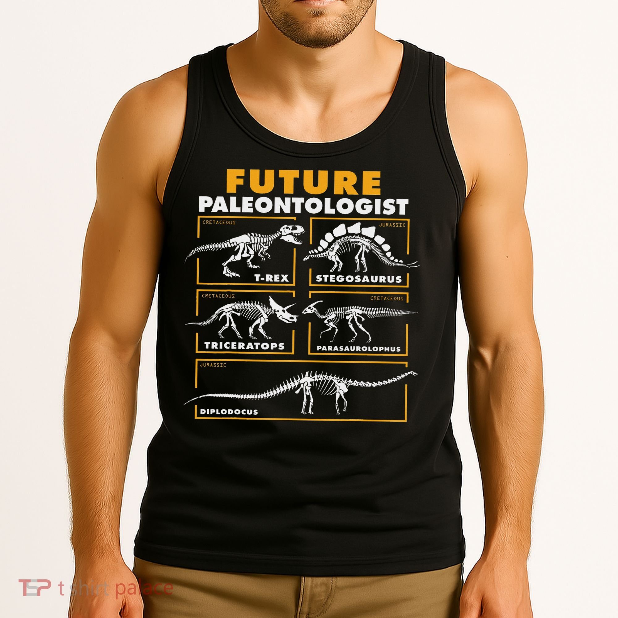 Future Paleontologist Dinosaur Fossil Paleontology Tank Top