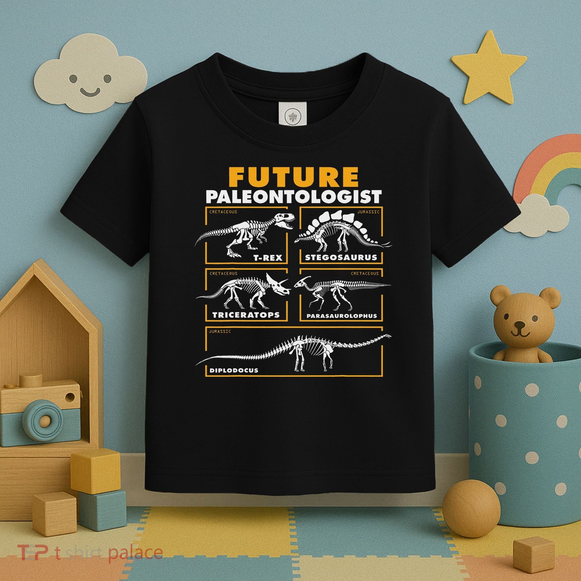 Future Paleontologist Dinosaur Fossil Paleontology Toddler T-Shirt