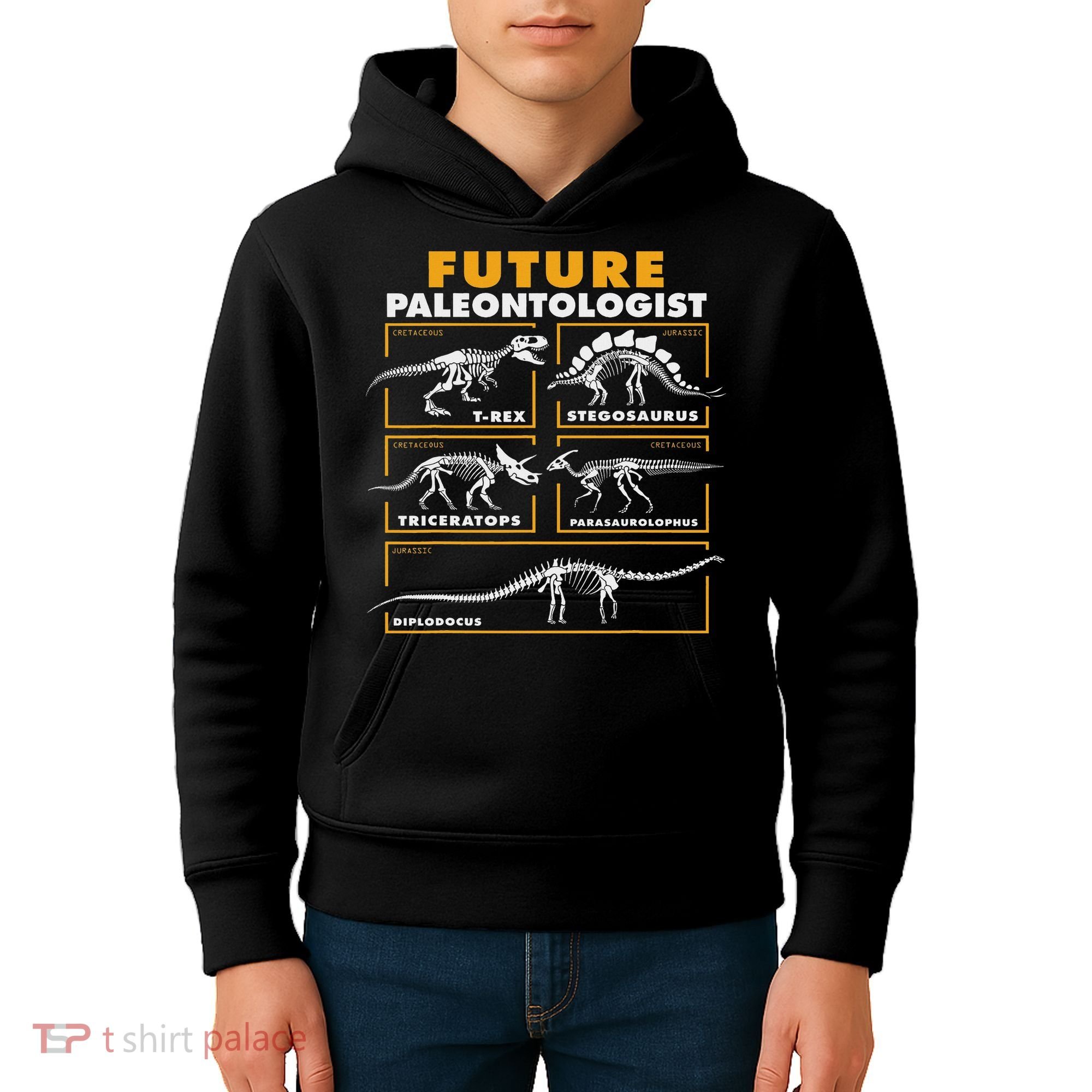 Future Paleontologist Dinosaur Fossil Paleontology Kids Hoodie
