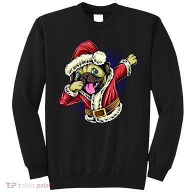 Funny Pug Dabbing Santa Claus Sweatshirt