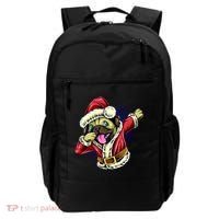 Funny Pug Dabbing Santa Claus Backpack thumb 0