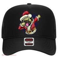 Funny Pug Dabbing Santa Claus Hat thumb 0