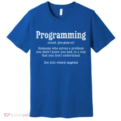 Funny Programmer Definition Debugger Computer Programmer Cute Gift Premium T-Shirt