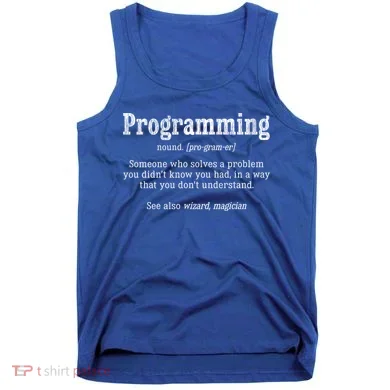 Funny Programmer Definition Debugger Computer Programmer Cute Gift Tank Top