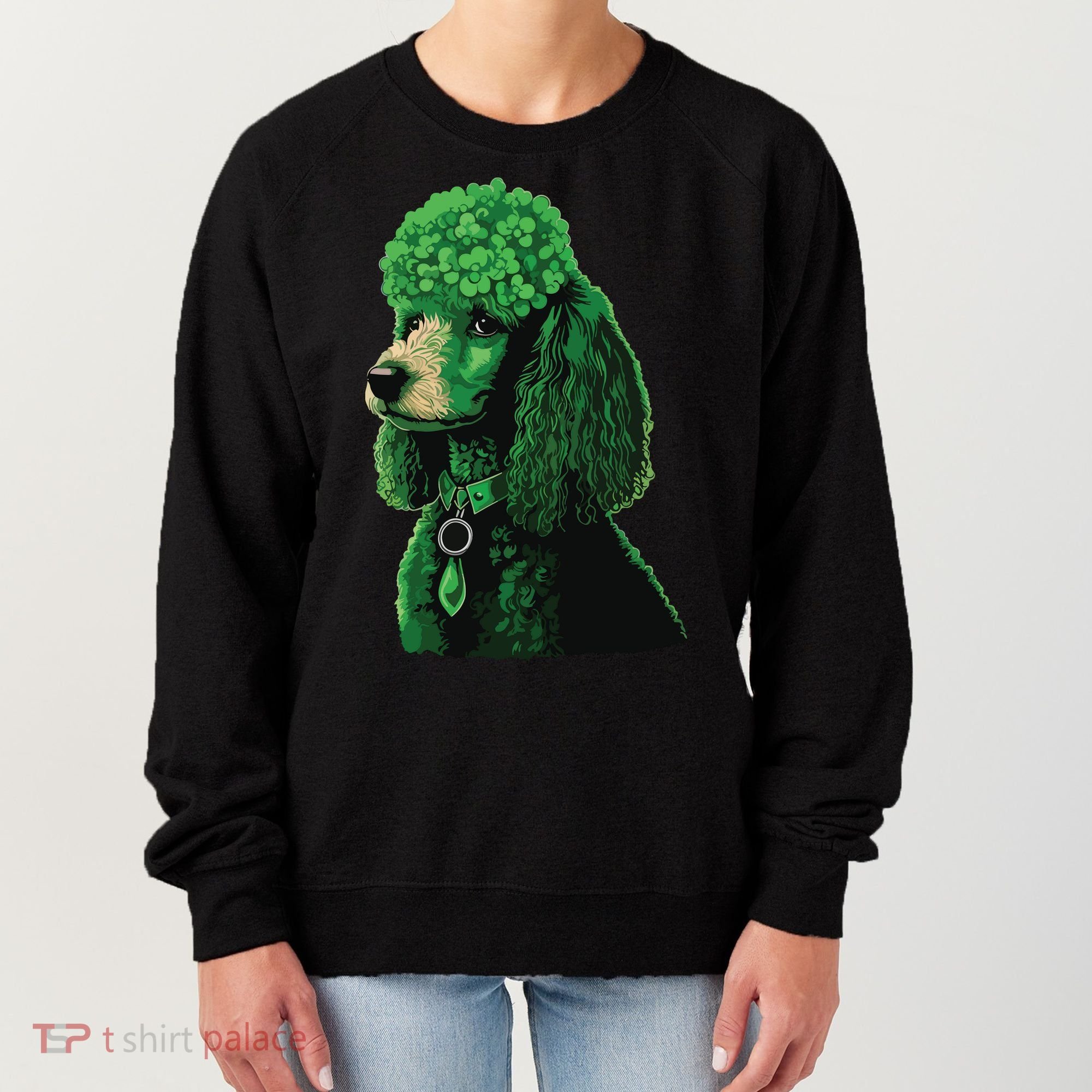 Funny Poodle Dog Miniature Poodle Toy Poodle St Patricks Women's Sweatshirt