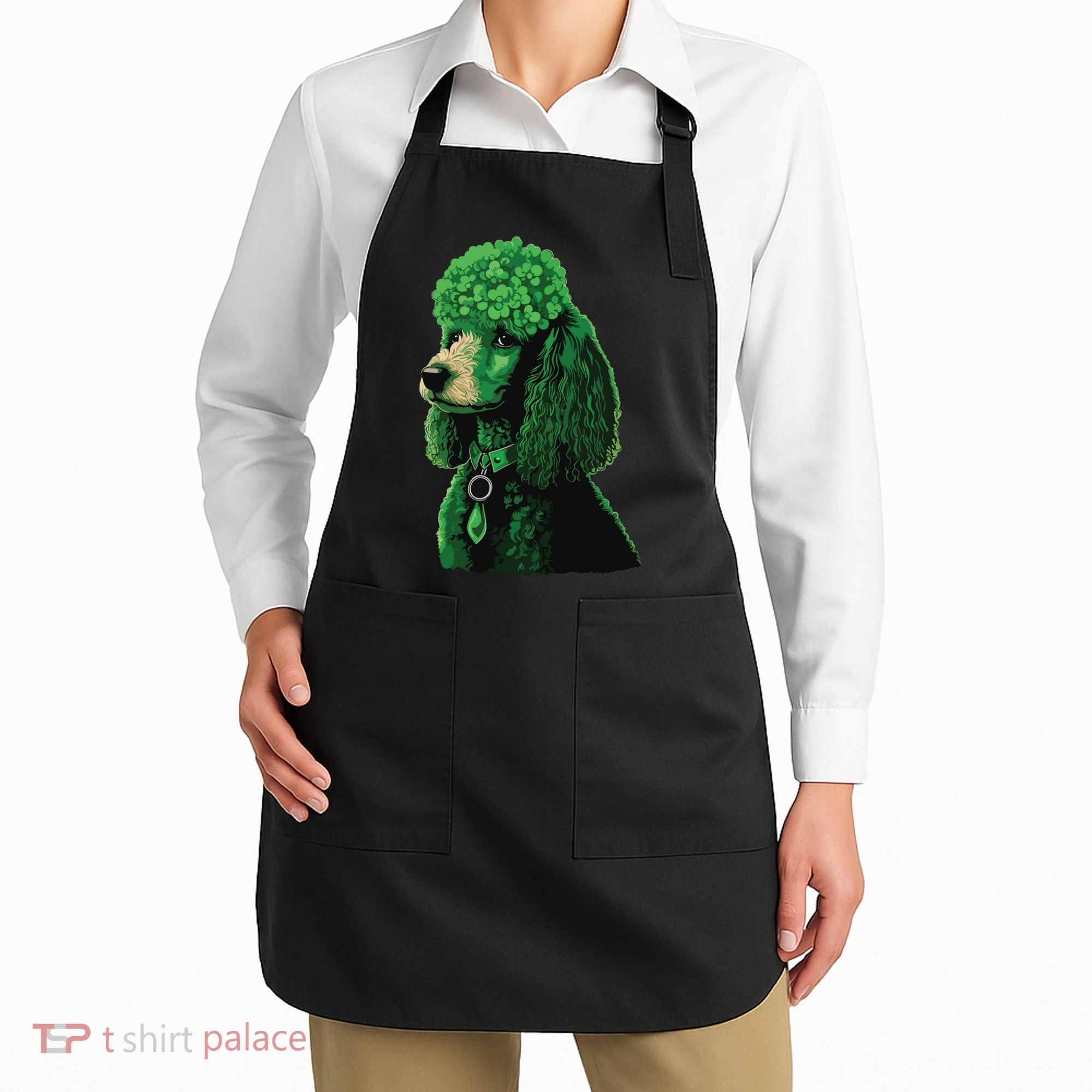 Funny Poodle Dog Miniature Poodle Toy Poodle St Patricks Apron