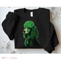 Funny Poodle Dog Miniature Poodle Toy Poodle St Patricks Sweatshirt thumb 2