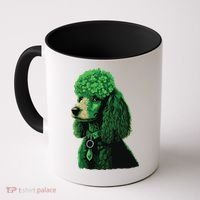 Funny Poodle Dog Miniature Poodle Toy Poodle St Patricks Coffee Mug thumb 0