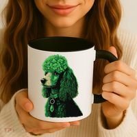 Funny Poodle Dog Miniature Poodle Toy Poodle St Patricks Coffee Mug thumb 3