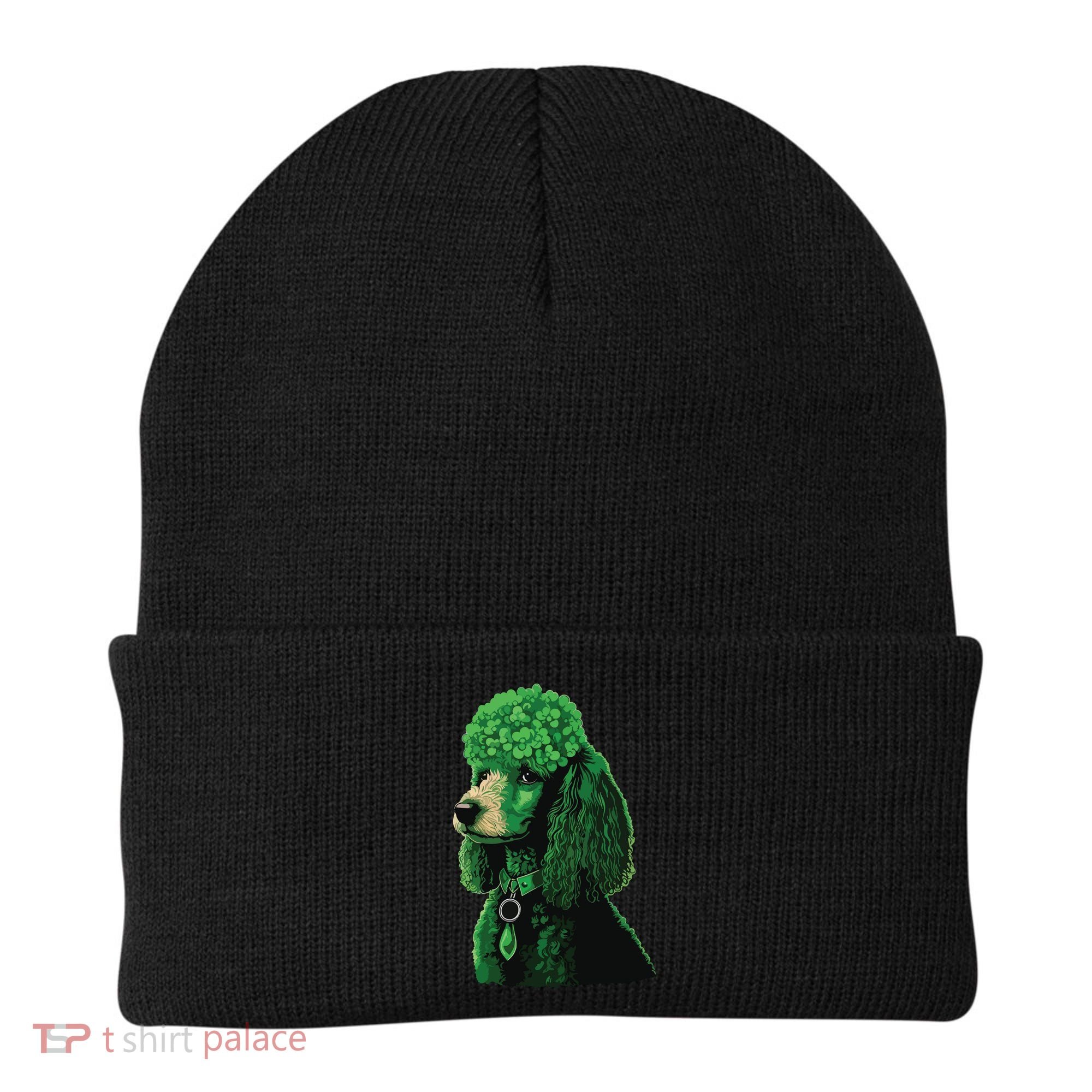 Funny Poodle Dog Miniature Poodle Toy Poodle St Patricks Beanie