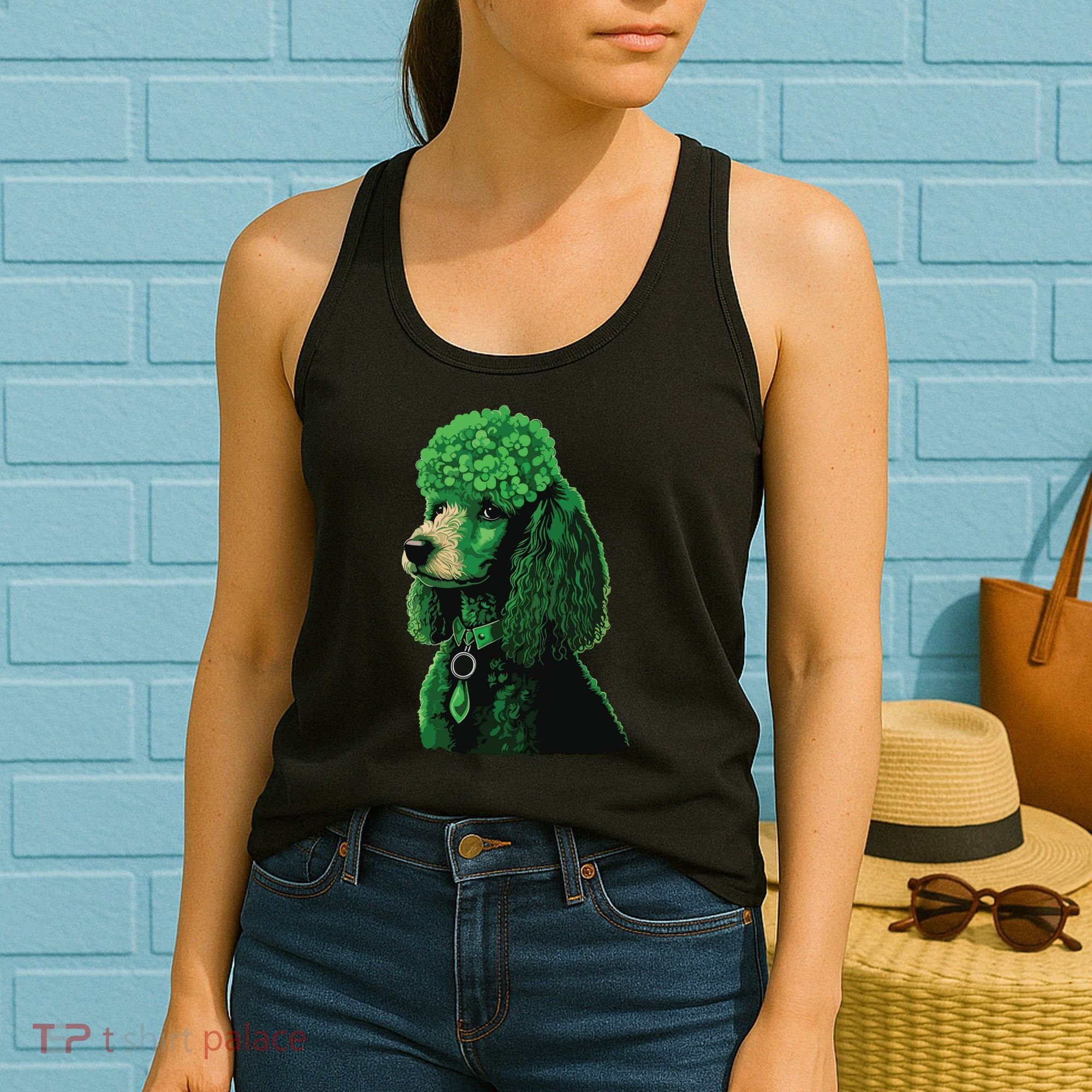 Funny Poodle Dog Miniature Poodle Toy Poodle St Patricks Women's Tank Top