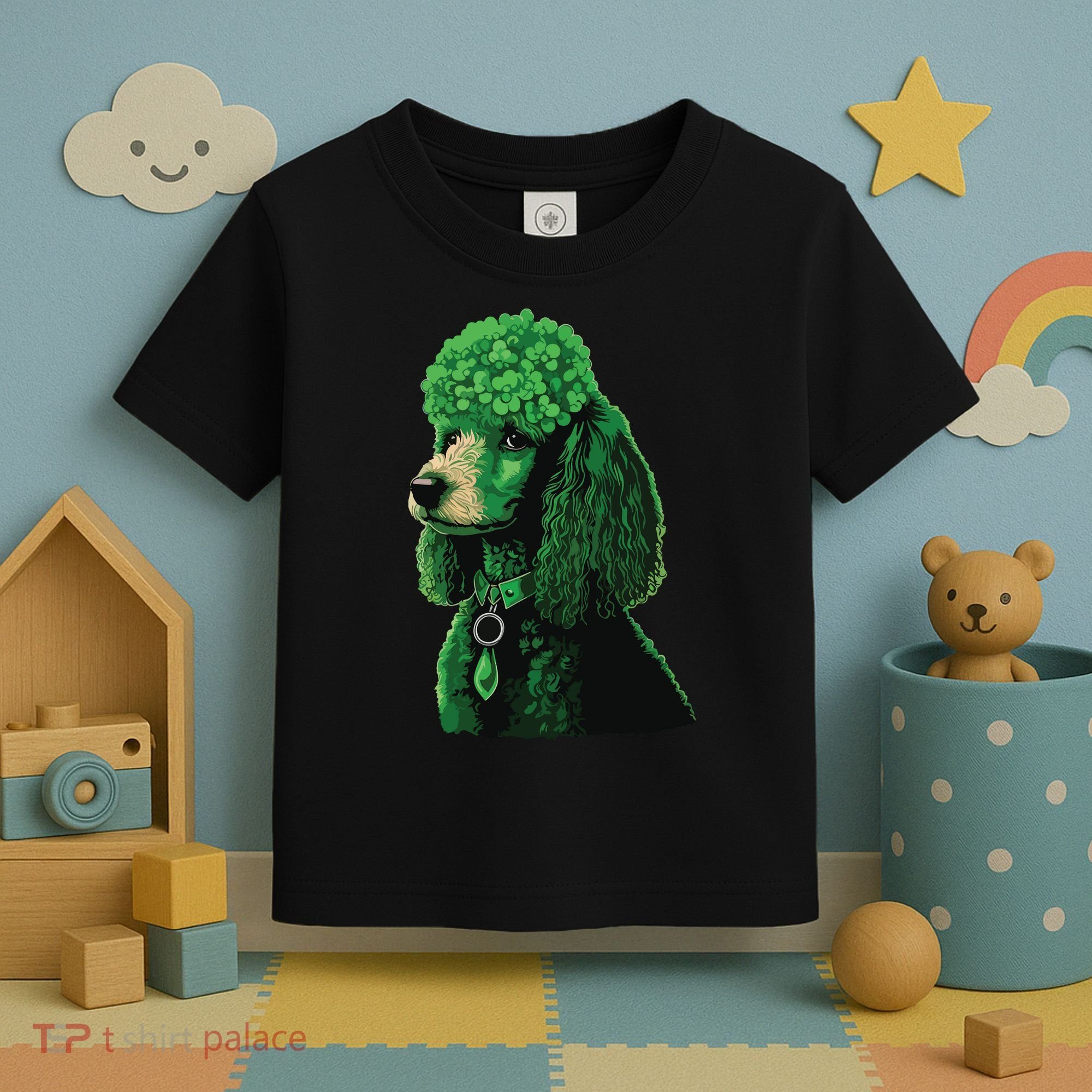 Funny Poodle Dog Miniature Poodle Toy Poodle St Patricks Toddler T-Shirt