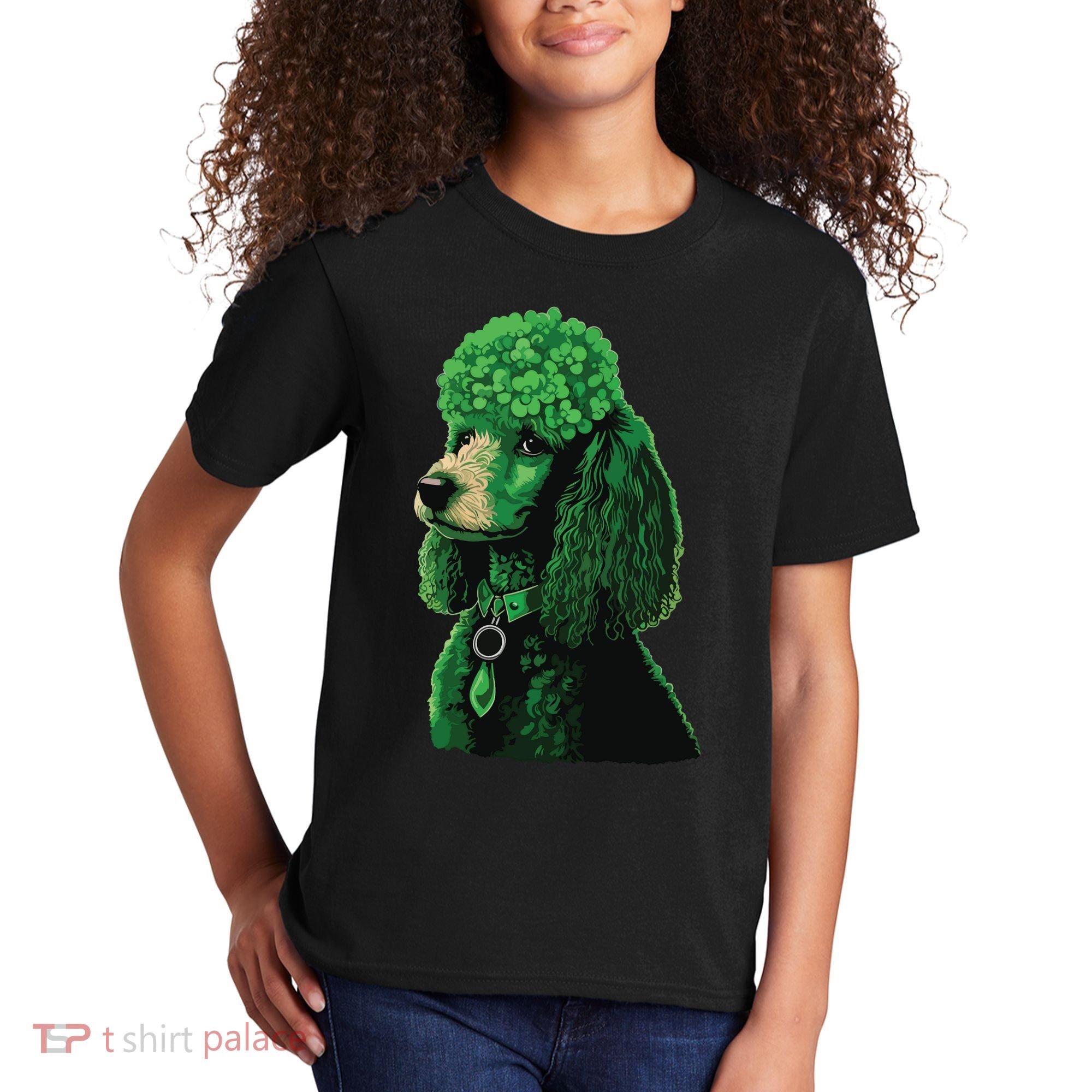 Funny Poodle Dog Miniature Poodle Toy Poodle St Patricks Kids T-Shirt
