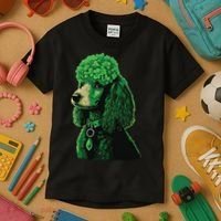 Funny Poodle Dog Miniature Poodle Toy Poodle St Patricks Kids T-Shirt thumb 3