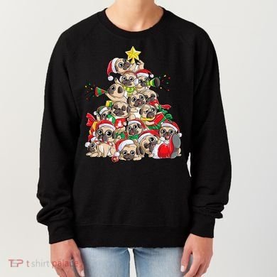 Funny Pug Dog Cute Christmas Gift Women's Sweatshirt
