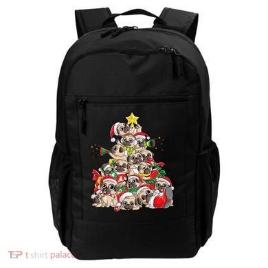 Funny Pug Dog Cute Christmas Gift Backpack