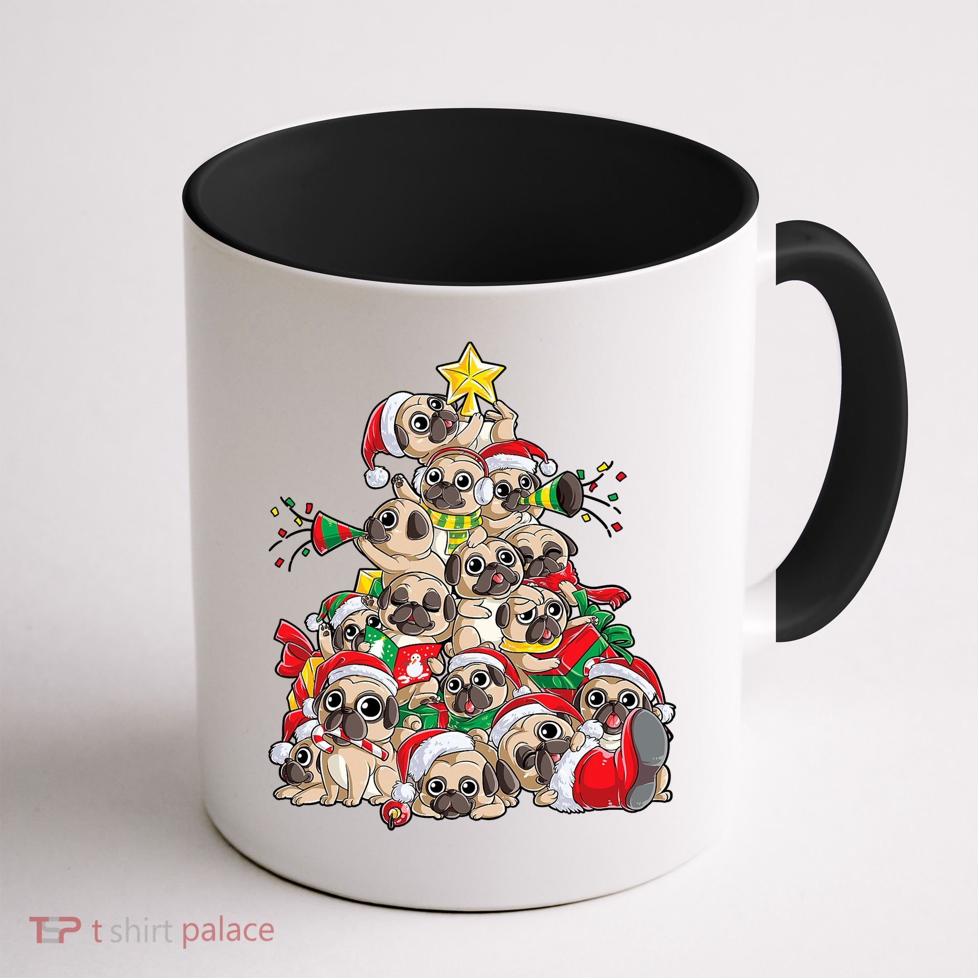 Funny Pug Dog Cute Christmas Gift Coffee Mug