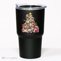 Funny Pug Dog Cute Christmas Gift Tumbler thumb 0