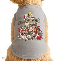 Funny Pug Dog Cute Christmas Gift Doggie Tank thumb 0