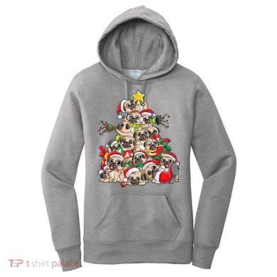 Funny Pug Dog Cute Christmas Gift Women's Hoodie