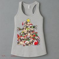 Funny Pug Dog Cute Christmas Gift Women's Tank Top thumb 3