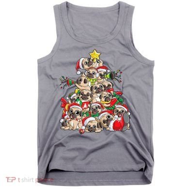 Funny Pug Dog Cute Christmas Gift Tank Top