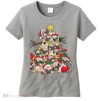 Funny Pug Dog Cute Christmas Gift Women's T-Shirt thumb 0