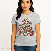 Funny Pug Dog Cute Christmas Gift Women's T-Shirt thumb 4