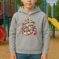 Funny Pug Dog Cute Christmas Gift Kids Hoodie thumb 2