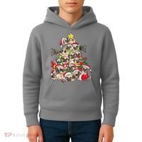 Funny Pug Dog Cute Christmas Gift Kids Hoodie thumb 4
