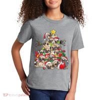 Funny Pug Dog Cute Christmas Gift Kids T-Shirt thumb 2