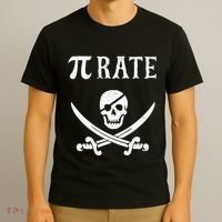 Funny Pi Day Pi Rate Pirate For Teachers T-Shirt thumb 3