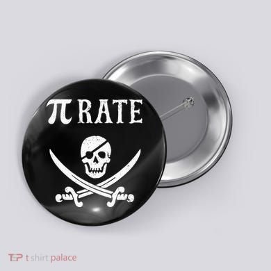Funny Pi Day Pi Rate Pirate For Teachers Button