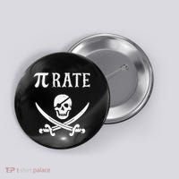 Funny Pi Day Pi Rate Pirate For Teachers Button thumb 0