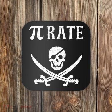 Funny Pi Day Pi Rate Pirate For Teachers Coaster