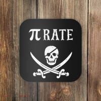 Funny Pi Day Pi Rate Pirate For Teachers Coaster thumb 0