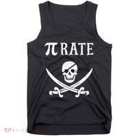 Funny Pi Day Pi Rate Pirate For Teachers Tank Top thumb 0