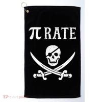 Funny Pi Day Pi Rate Pirate For Teachers Golf Towel thumb 0