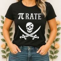 Funny Pi Day Pi Rate Pirate For Teachers Women's T-Shirt thumb 2