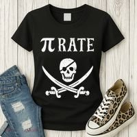 Funny Pi Day Pi Rate Pirate For Teachers Women's T-Shirt thumb 3