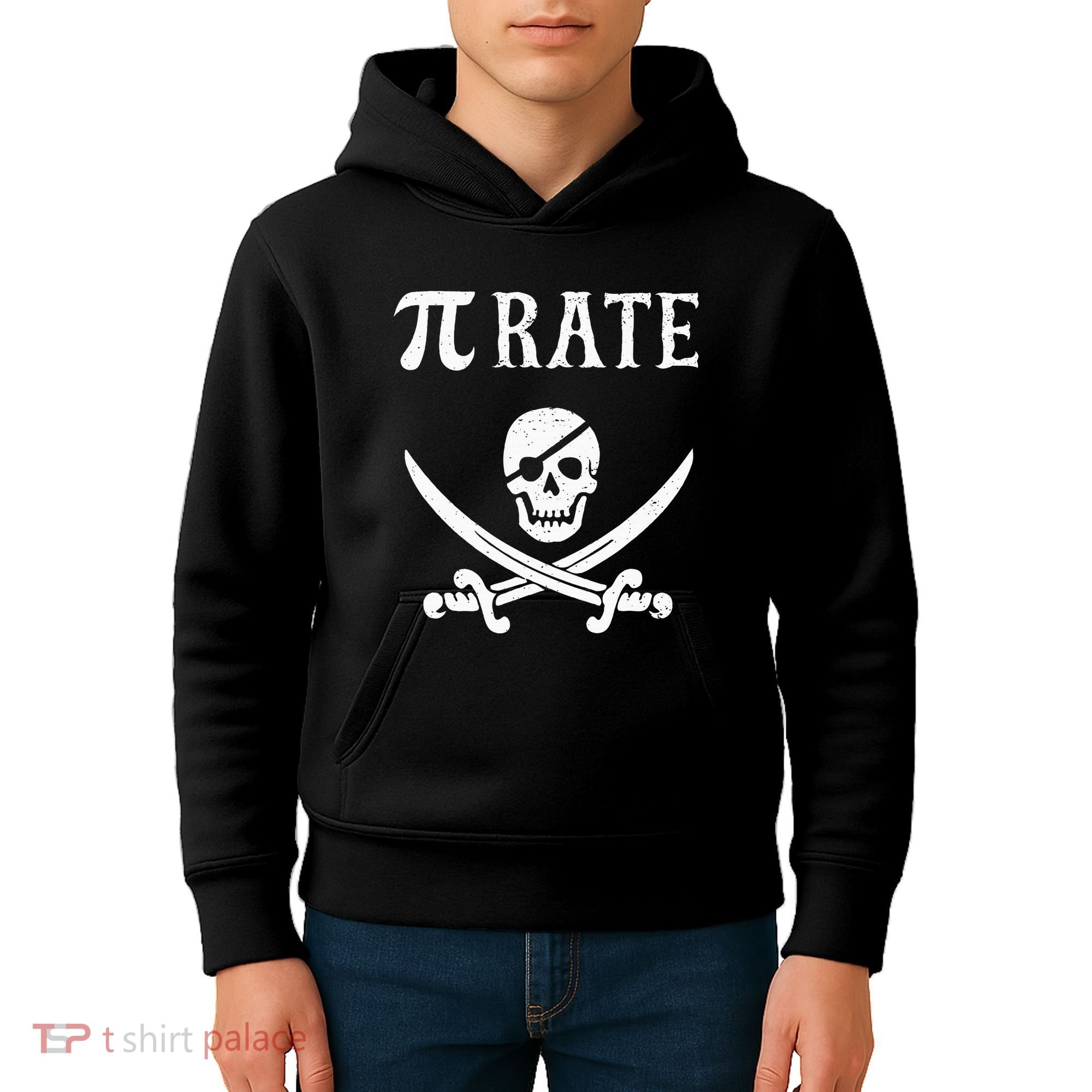 Funny Pi Day Pi Rate Pirate For Teachers Kids Hoodie