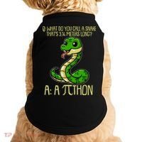 Funny Pi Day 314 PiThon Python Snake Joke Doggie Tank thumb 0