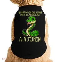 Funny Pi Day 314 PiThon Python Snake Joke Doggie Tank thumb 0