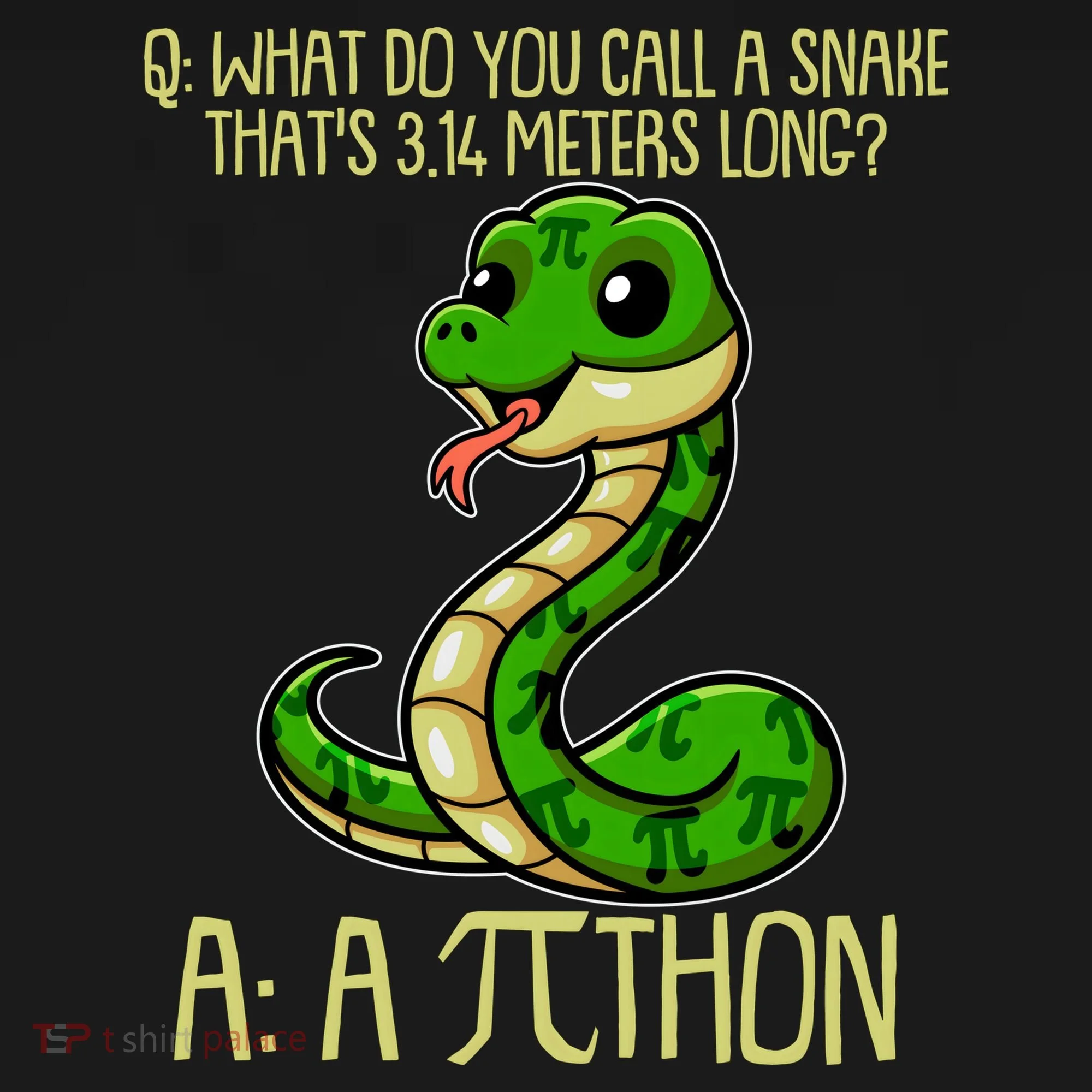 Funny Pi Day 314 PiThon Python Snake Joke Doggie Tank