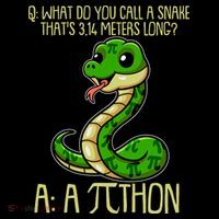 Funny Pi Day 314 PiThon Python Snake Joke USA-Made Doggie Bandana thumb 2
