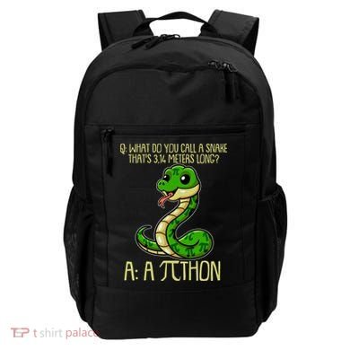 Funny Pi Day 314 PiThon Python Snake Joke Backpack