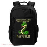 Funny Pi Day 314 PiThon Python Snake Joke Backpack thumb 0