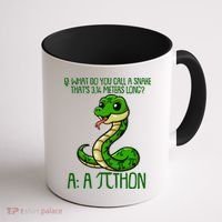 Funny Pi Day 314 PiThon Python Snake Joke Coffee Mug thumb 1